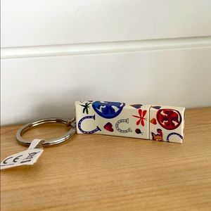 Tory Burch 2 GB USB lucky print flash keychain NWT